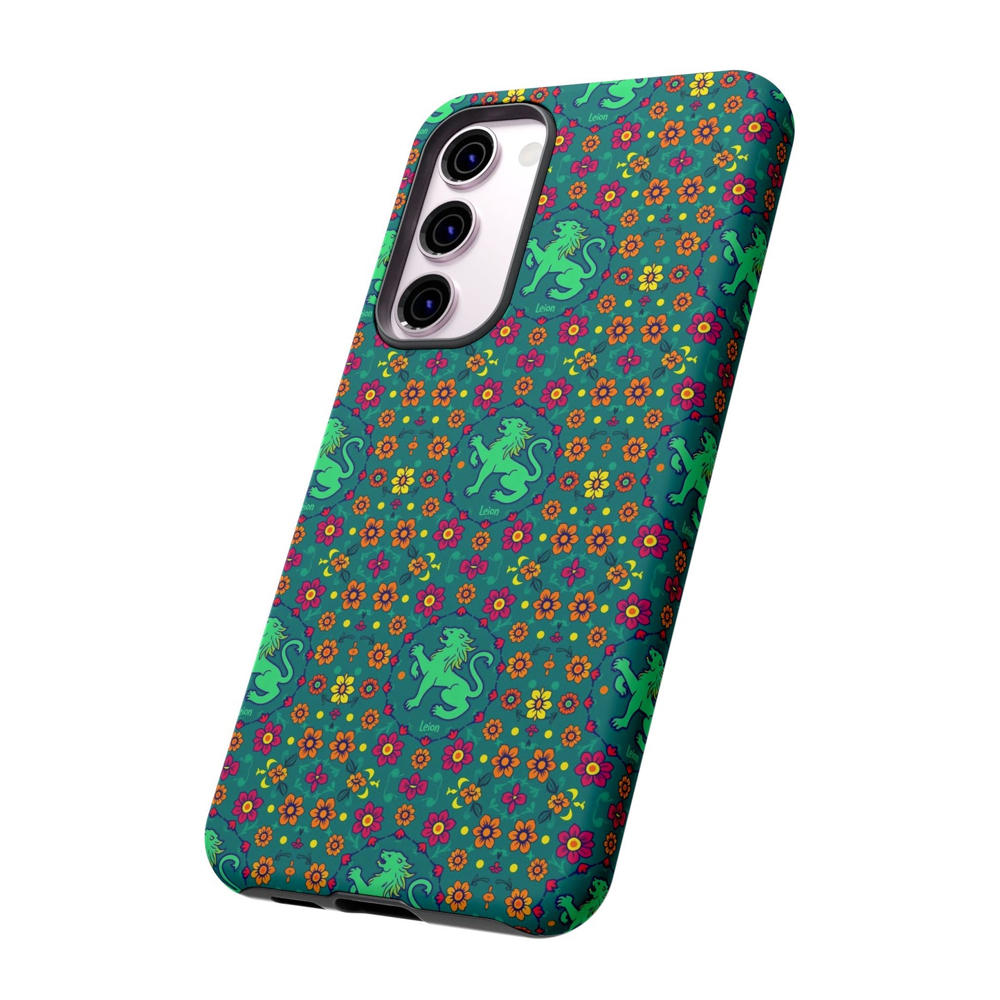 Tough Cases, Leo, Zodiac v3, Flower Pattern