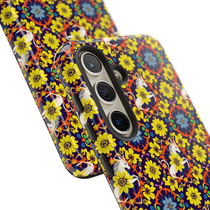 Tough Cases, Aquarius, Zodiac v3, Flower Pattern