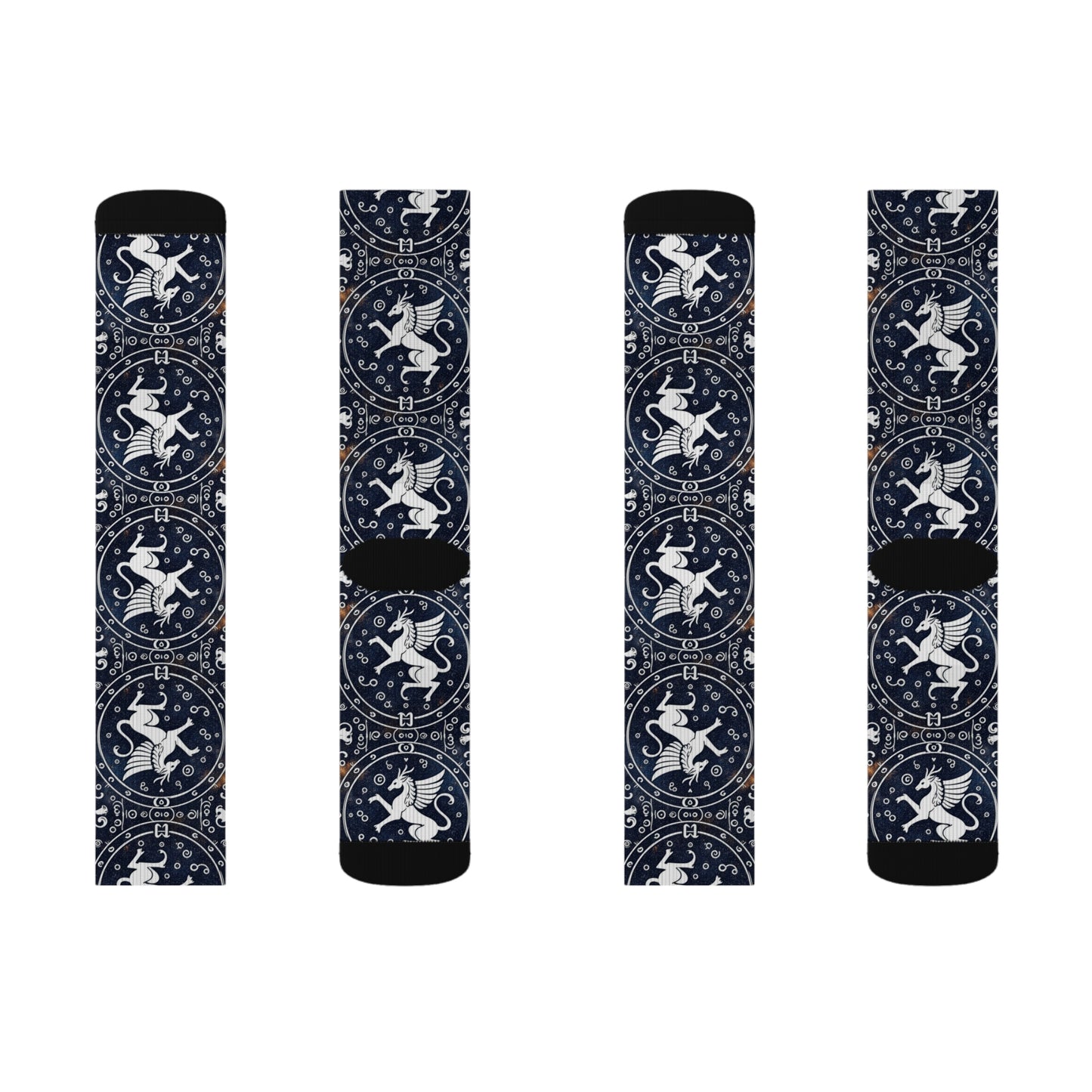 Sublimation Socks, Virgo, Zodiac v1, Pattern
