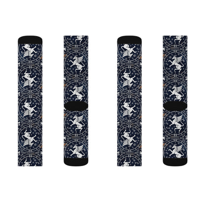 Sublimation Socks, Virgo, Zodiac v1, Pattern
