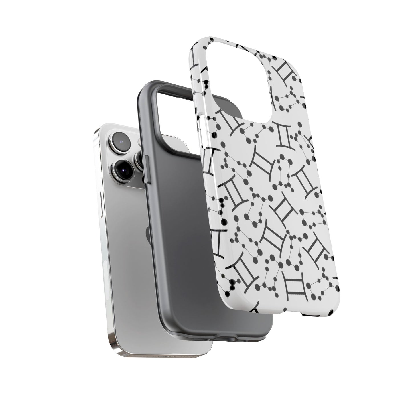 Tough Cases with the Gemini Zodiac sign for iPhone, Samsung Galaxy, and Google Pixel devices