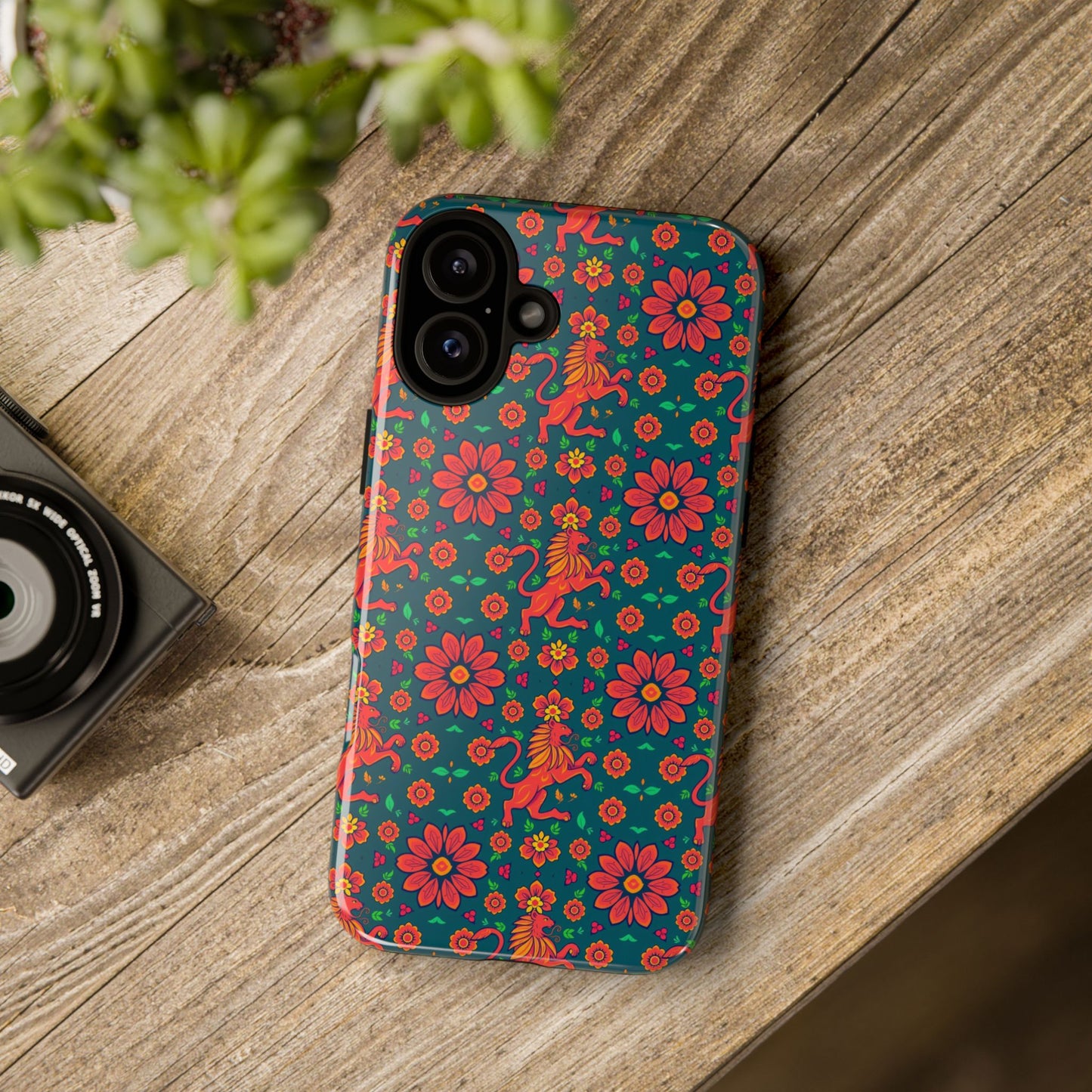 Tough Cases, Leo, Zodiac v2, Flower Pattern