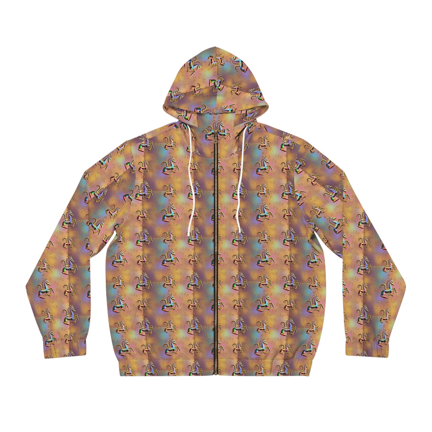 Full-Zip Hoodie (AOP), Aquarius, Zodiac v2, Pattern