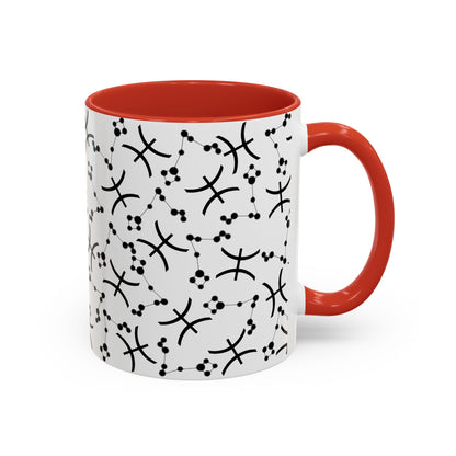 Accent Coffee Mug with the Pisces sign (11, 15oz)