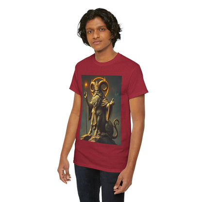 Unisex Heavy Cotton T-Shirt, Taurus God, Zodiac Design