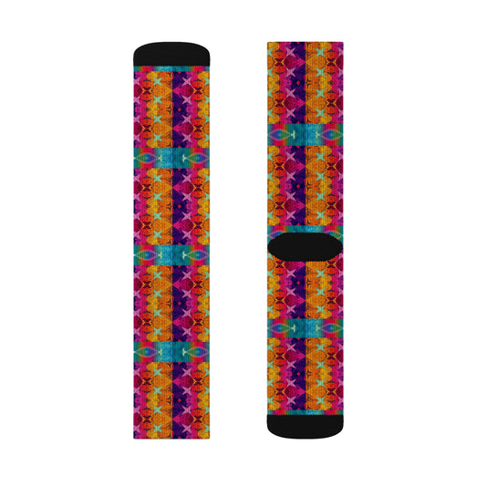 Sublimation Socks, Pisces, Zodiac, Shapes Pattern