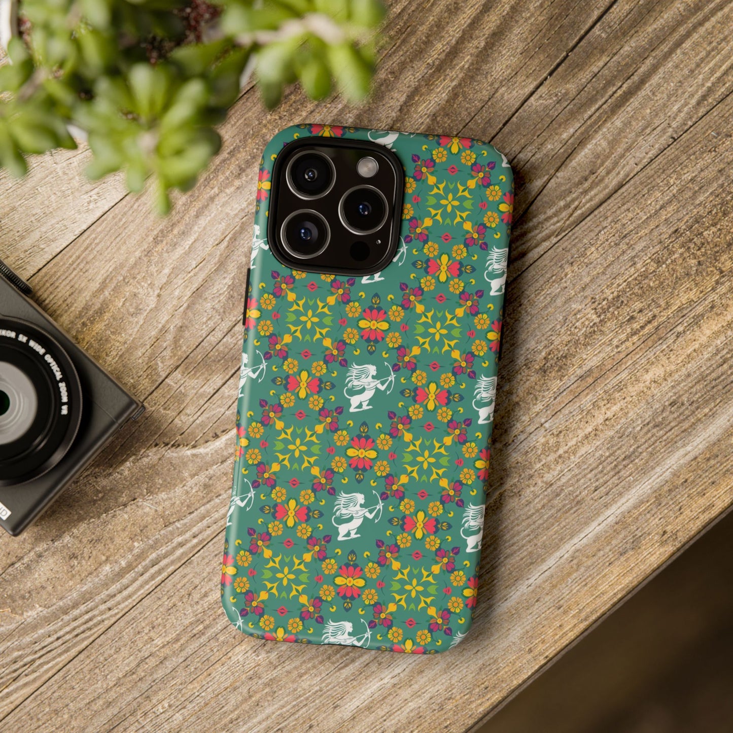 Tough Cases, Sagittarius, Zodiac, Flower Pattern