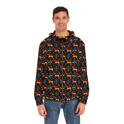 Full-Zip Hoodie (AOP), Aries, Zodiac, Pattern