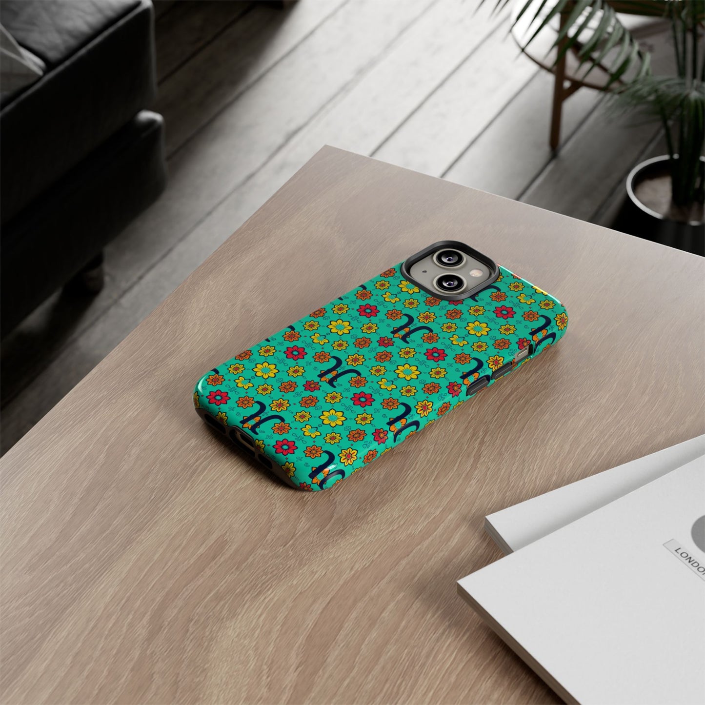 Tough Cases, Aquarius, Zodiac v2, Flower Pattern