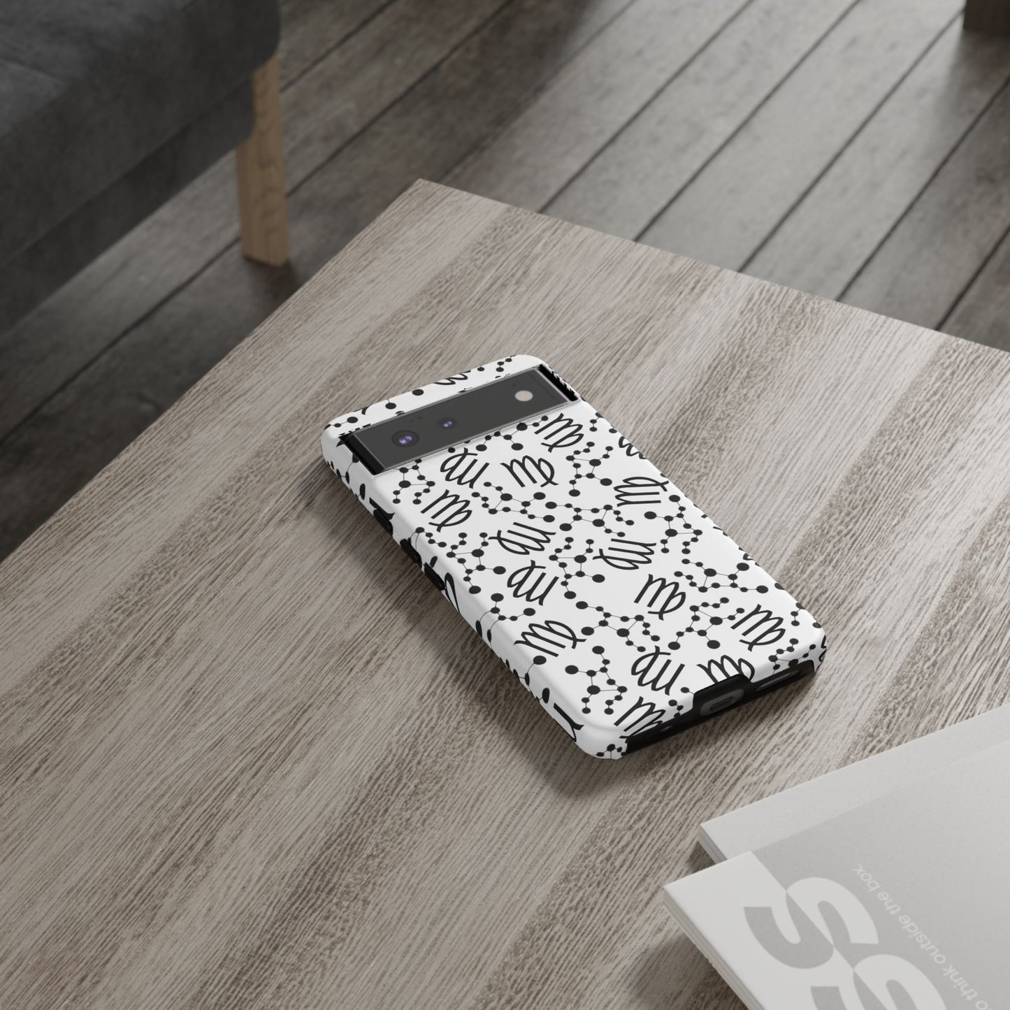 Tough Cases with the Virgo Zodiac sign for iPhone, Samsung Galaxy, and Google Pixel devices