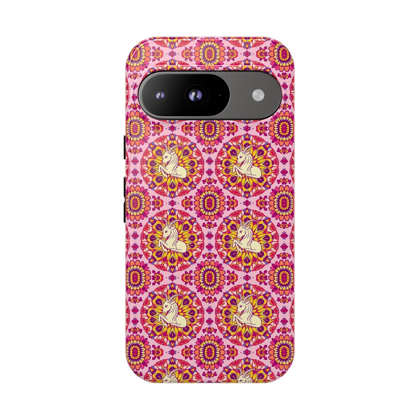 Tough Cases, Capricorn, Zodiac v4, Flower Pattern
