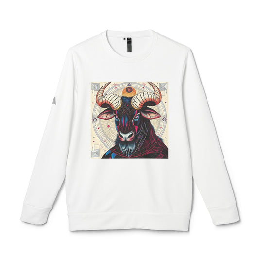 Adidas, Unisex Fleece Crewneck Sweatshirt, Taurus, Pop Art v1, Zodiac