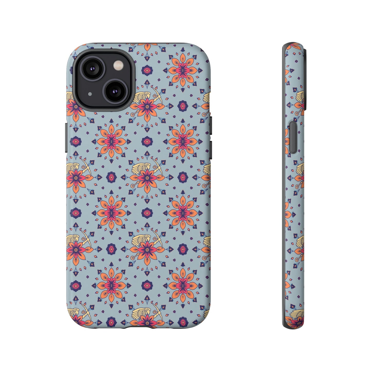 Tough Cases, Sagittarius, Zodiac v3, Flower Pattern