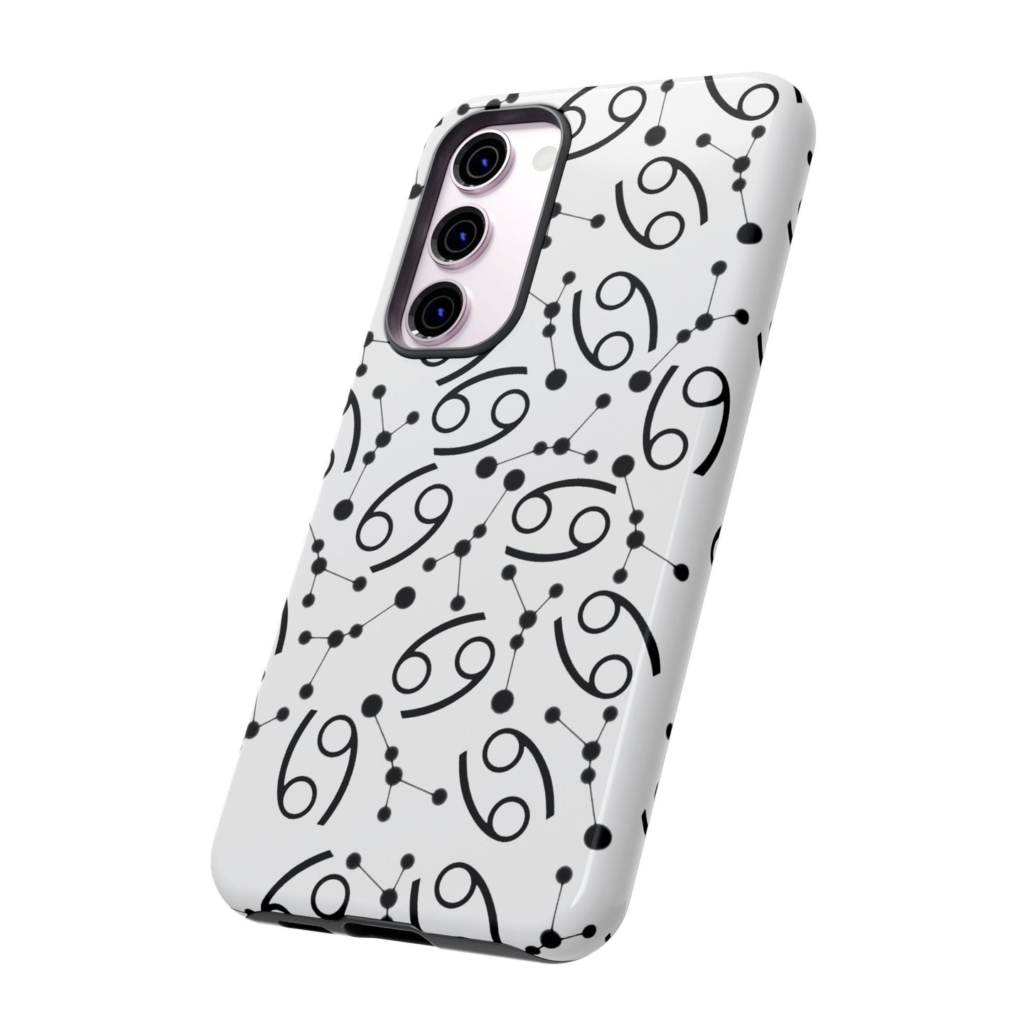 Tough Cases with the Cancer Zodiac sign for iPhone, Samsung Galaxy, and Google Pixel devices