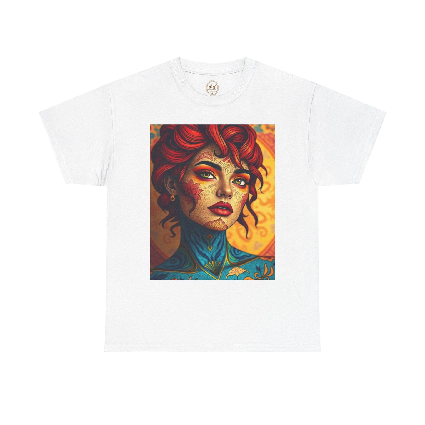 Unisex Heavy Cotton T-Shirt, Aquarius, Zodiac, Sexy Art