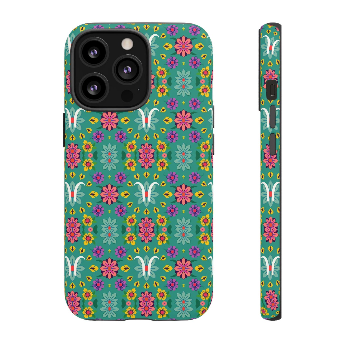 Tough Cases, Aquarius, Zodiac v4, Flower Pattern