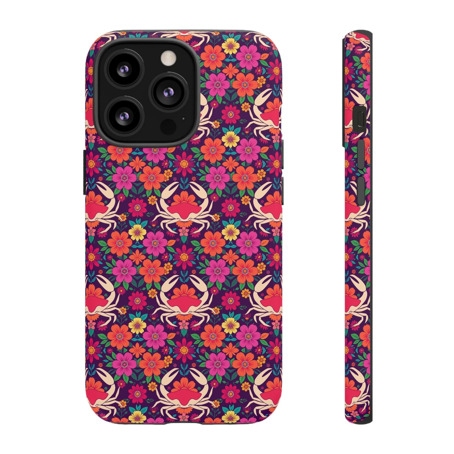 Tough Cases, Cancer, Zodiac v1, Flower Pattern