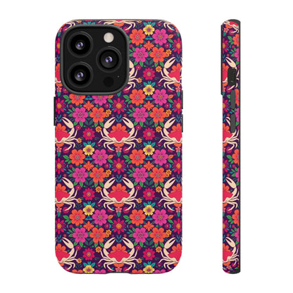 Tough Cases, Cancer, Zodiac v1, Flower Pattern