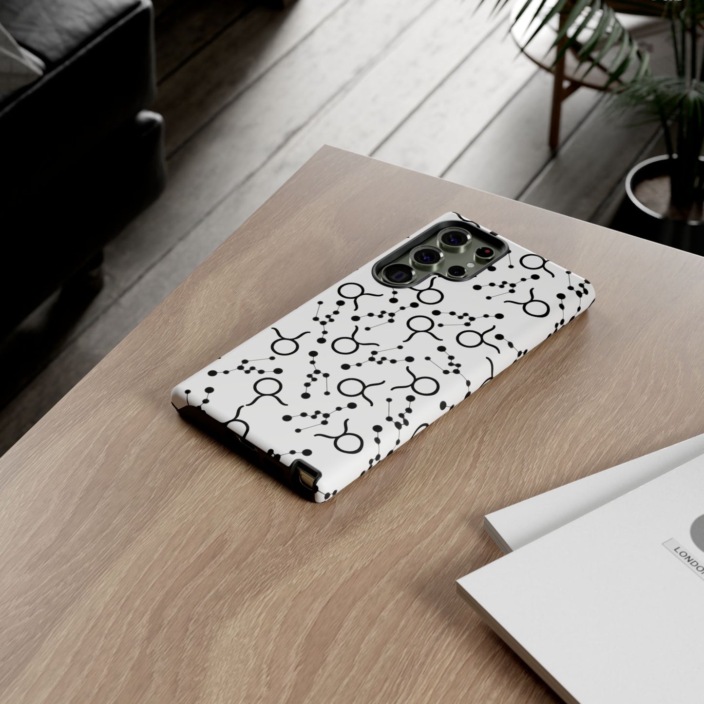 Tough Cases with the Taurus Zodiac sign for iPhone, Samsung Galaxy, and Google Pixel devices