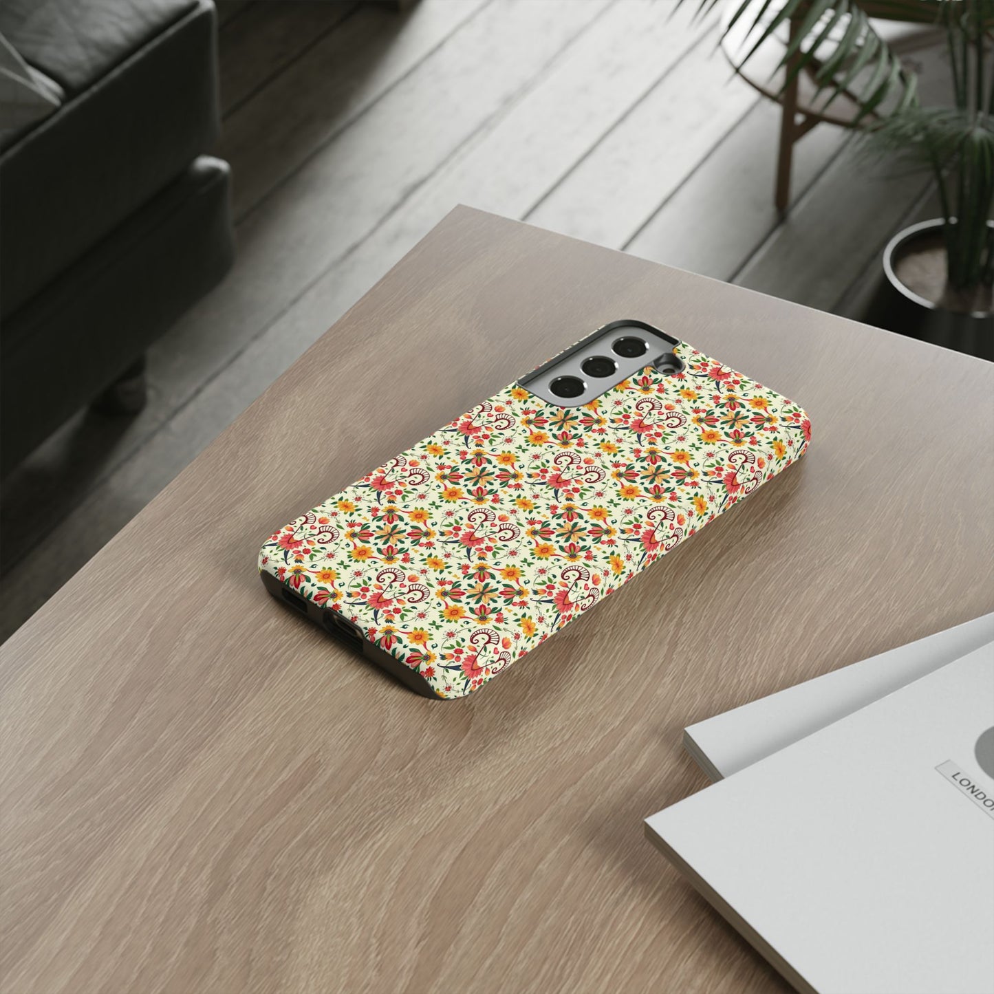 Tough Cases, Aries, Zodiac, Flower Pattern