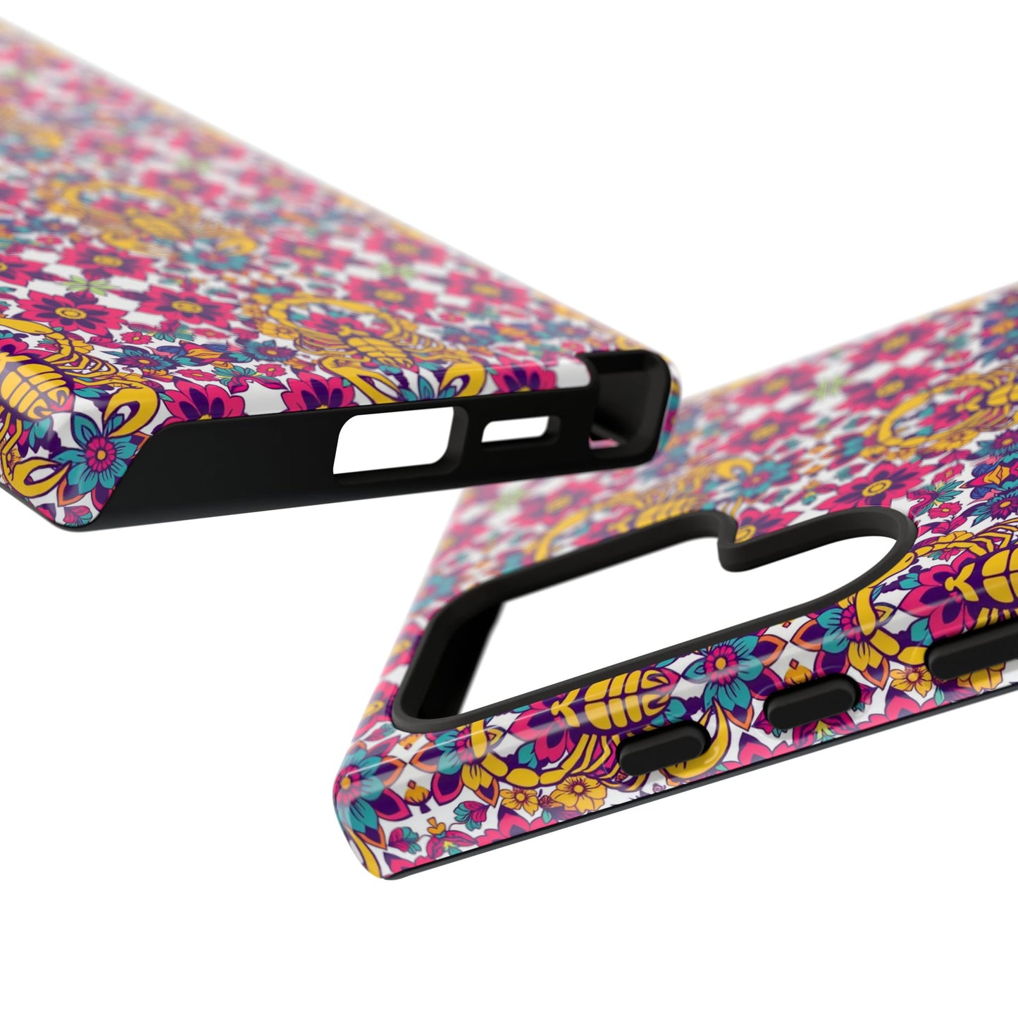 Tough Cases, Scorpio, Zodiac v2, Flower Pattern