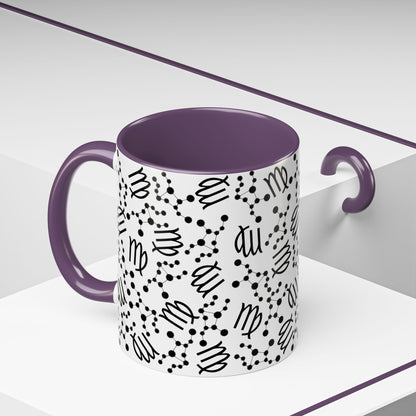 Accent Coffee Mug with the Virgo sign (11, 15oz)
