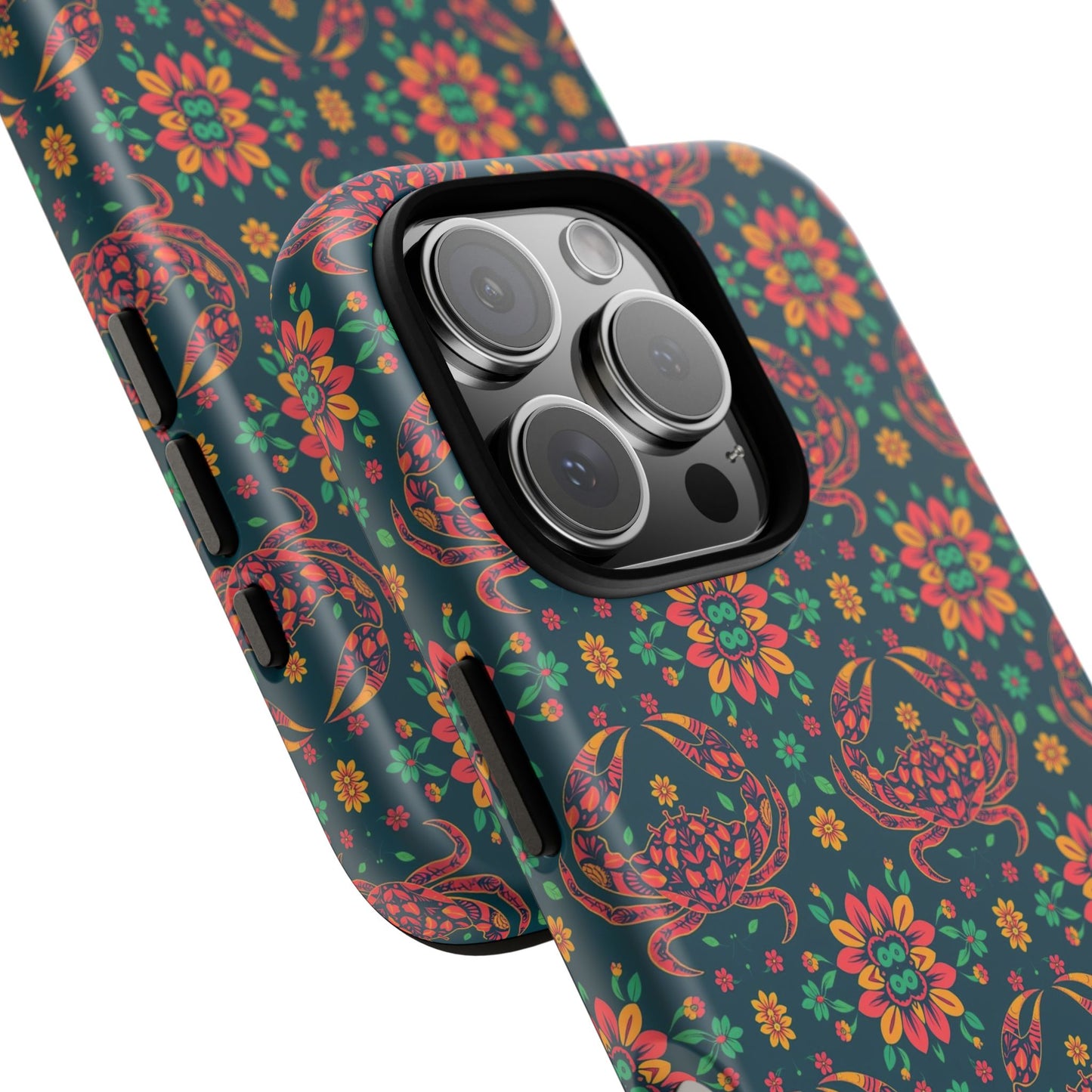 Tough Cases, Cancer, Zodiac v4, Flower Pattern