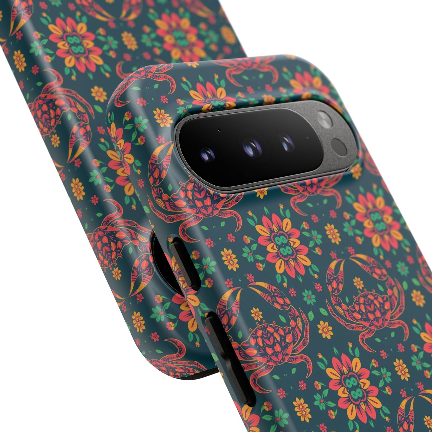 Tough Cases, Cancer, Zodiac v4, Flower Pattern