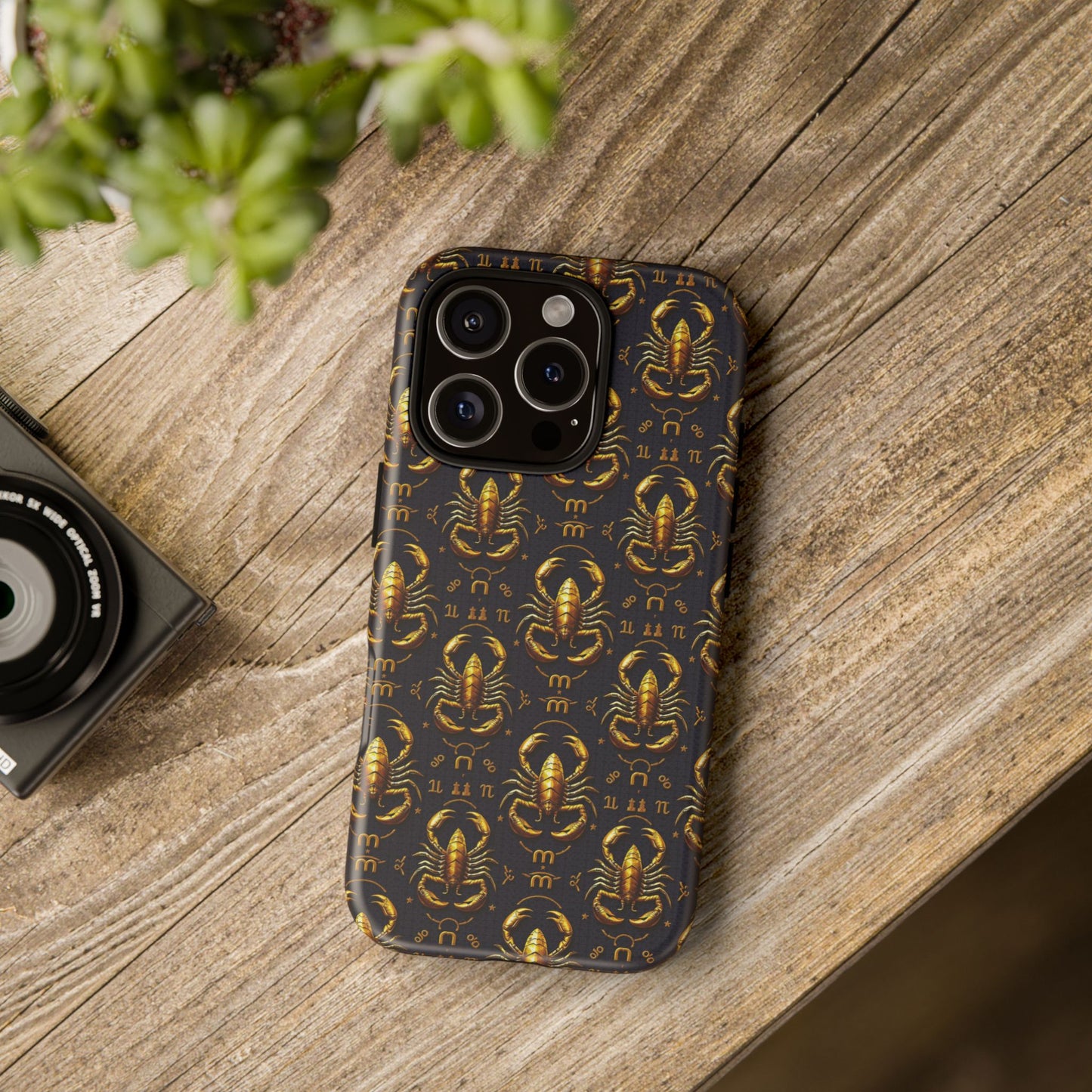 Tough Cases, Scorpio, Zodiac, Metal Pattern