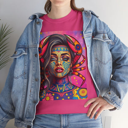Unisex Heavy Cotton T-Shirt, Cancer, Zodiac v3, Sexy Art