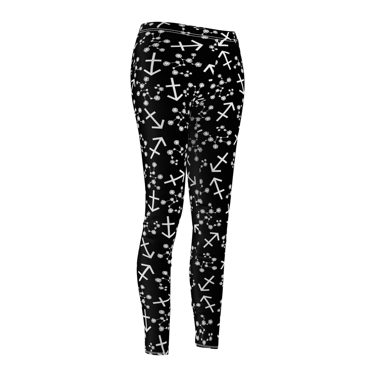 Women's Zodiac Cut & Sew Casual Leggings Sagittarius Zodiac sign