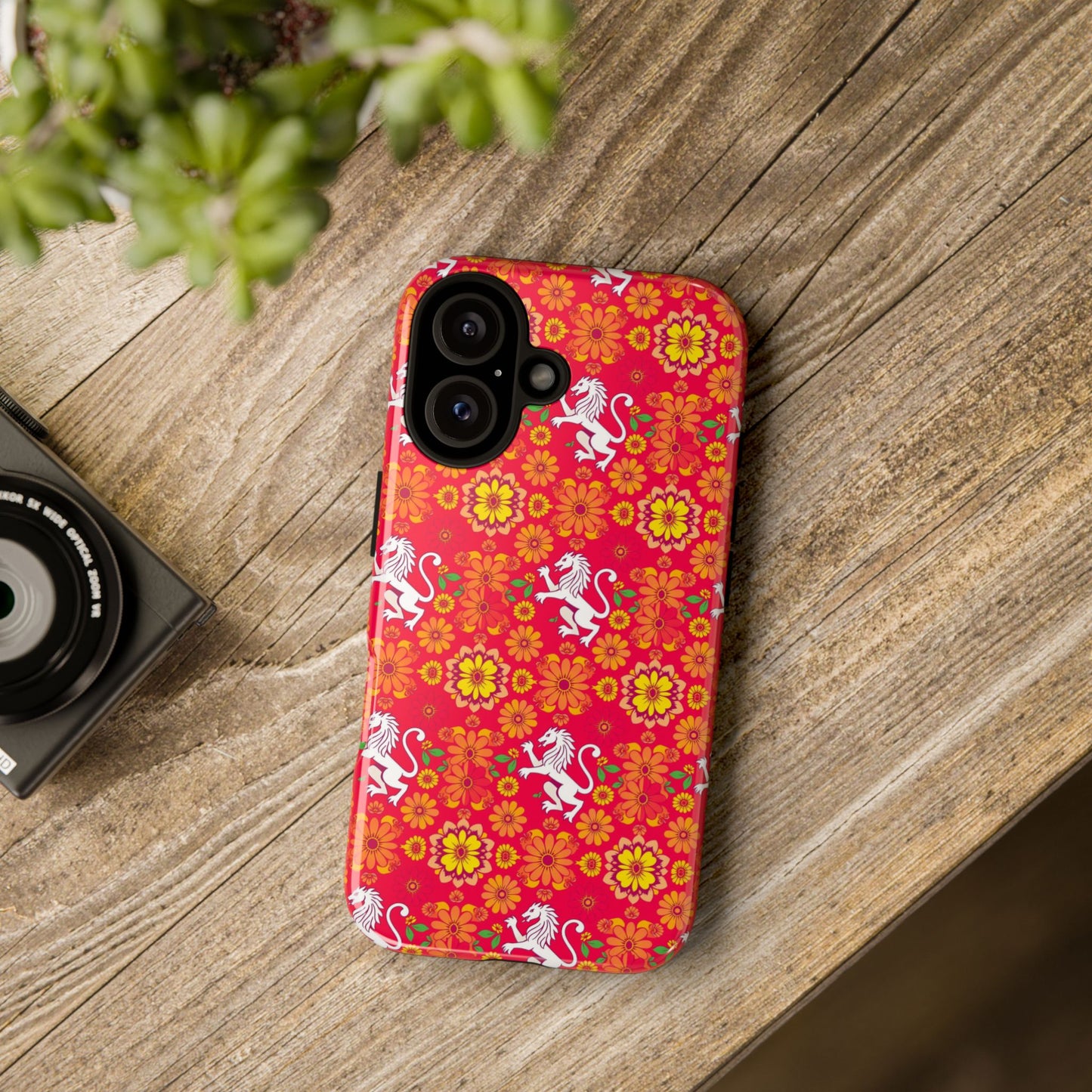 Tough Cases, Leo, Zodiac v4, Flower Pattern