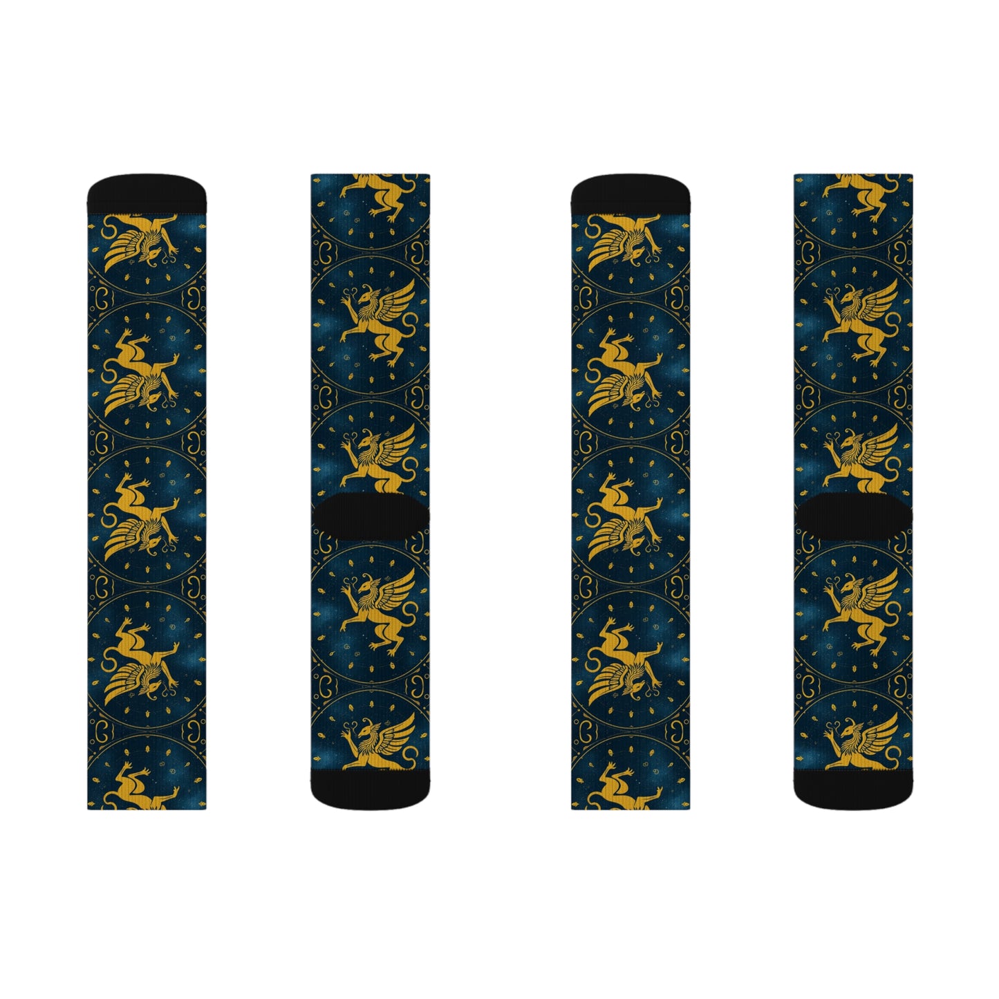 Sublimation Socks, Virgo, Zodiac Pattern