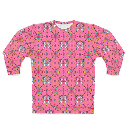 Unisex Sweatshirt (AOP), Gemini, Zodiac v3, Jewel Pattern