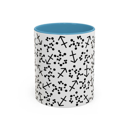 Accent Coffee Mug with the Sagittarius sign (11, 15oz)