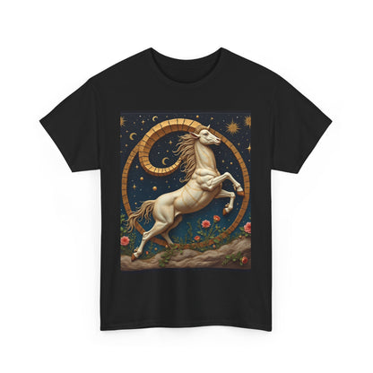 Unisex Heavy Cotton T-Shirt, Aries Animal. Zodiac Design