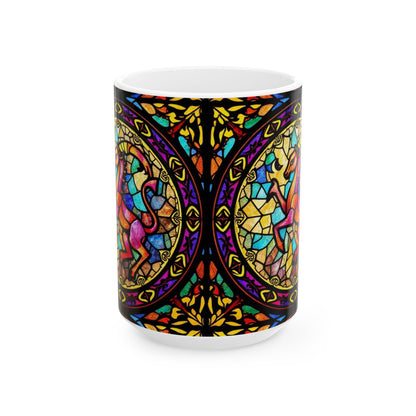 Ceramic Mug, (11oz, 15oz), Ceramic Coffee Mug, AOP, Glass Design v1, Aries Zodiac
