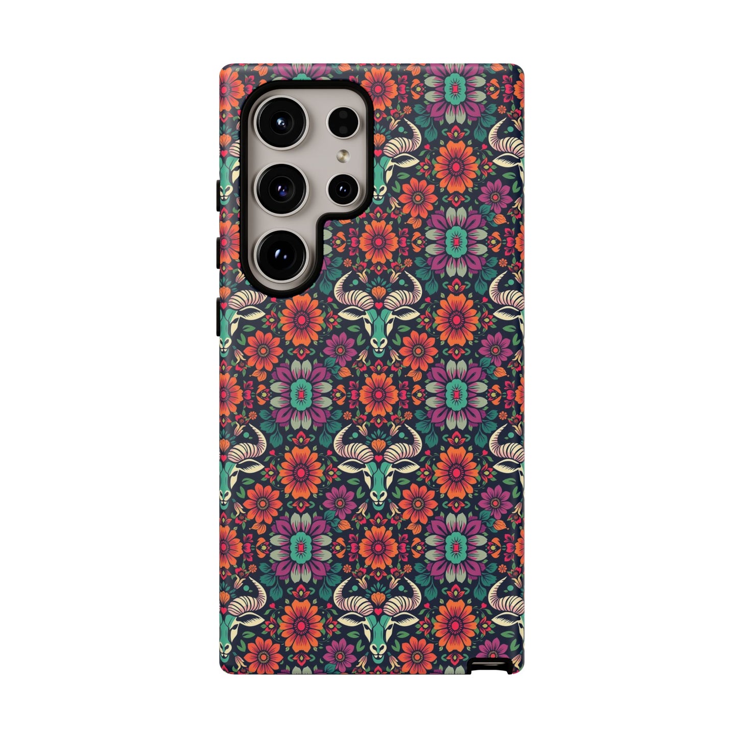 Tough Cases, Taurus, Zodiac v4, Flower Pattern
