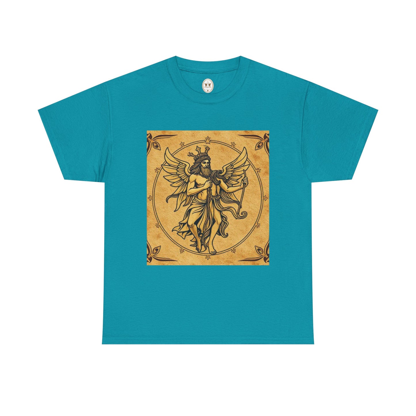 Unisex Heavy Cotton T-Shirt, Pencil Art, Gemini Zodiac Design