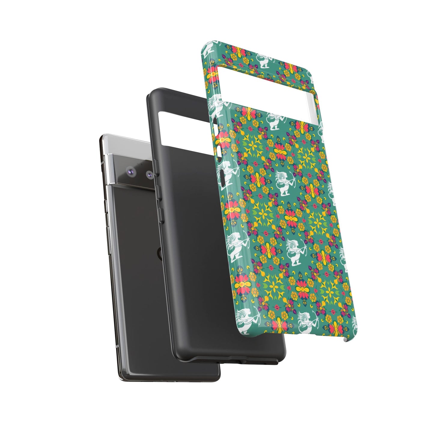 Tough Cases, Sagittarius, Zodiac, Flower Pattern