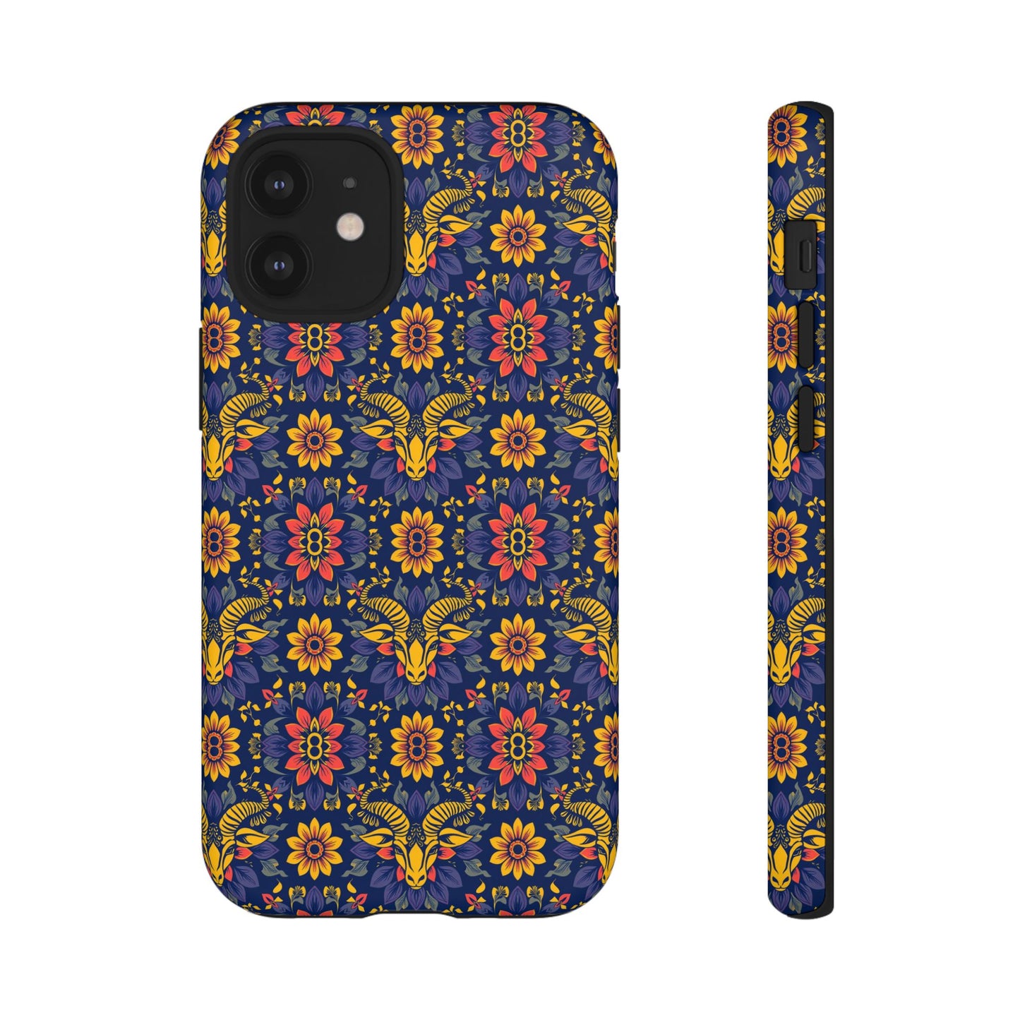 Tough Cases, Taurus, Zodiac v3, Flower Pattern