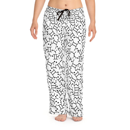 Women's Zodiac Pajama Pants (AOP) Gemini Zodiac Sign