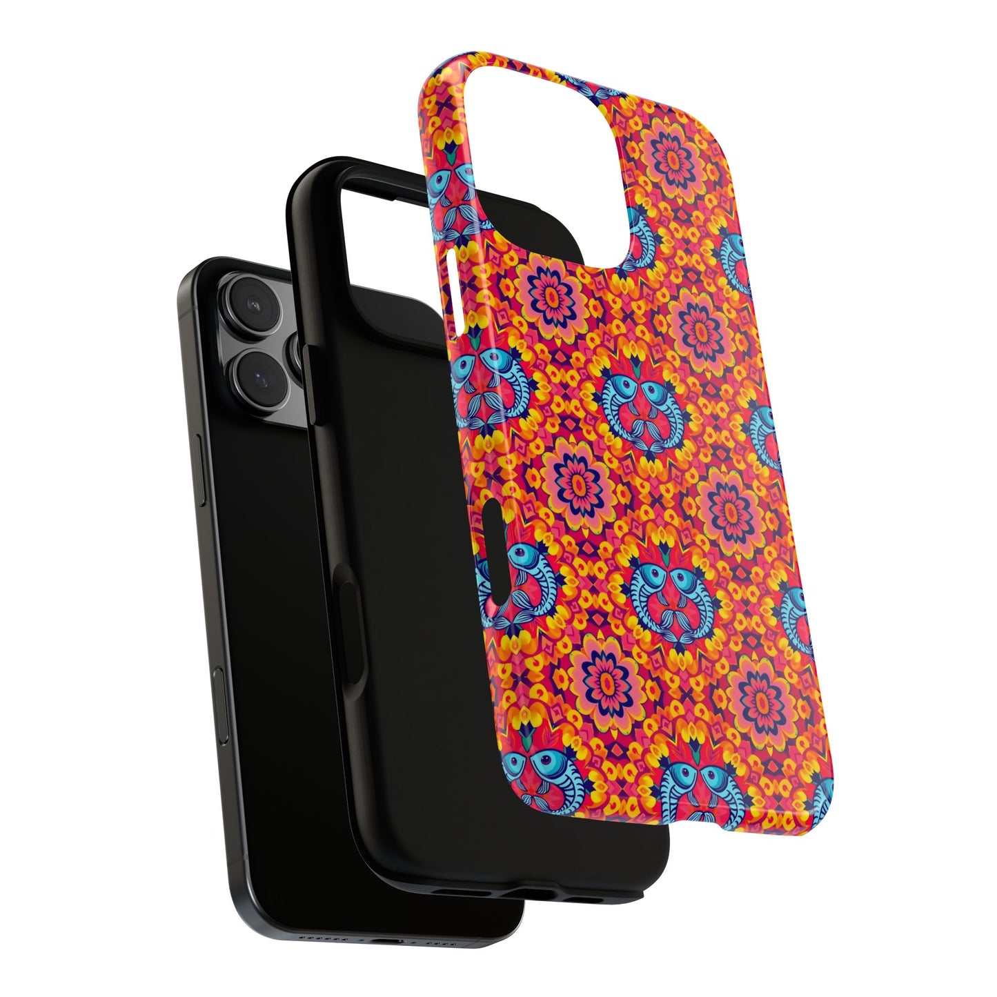 Tough Cases, Pisces, Zodiac v1, Flower Pattern
