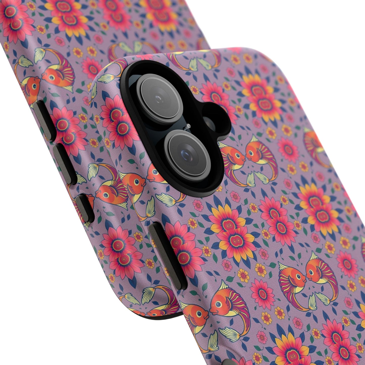Tough Cases, Pisces, Zodiac v3, Flower Pattern