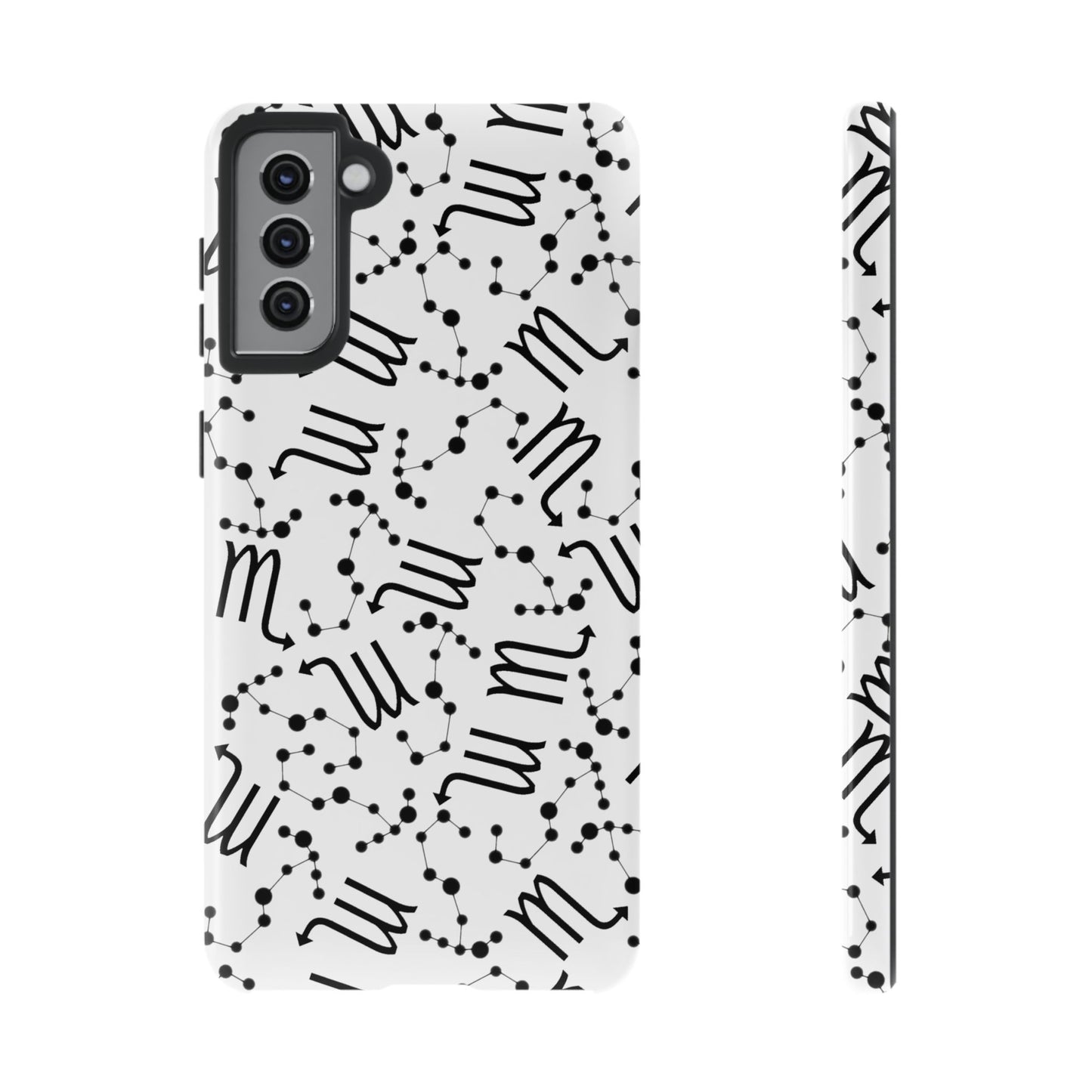 Tough Cases with the Scorpio Zodiac sign for iPhone, Samsung Galaxy, and Google Pixel devices