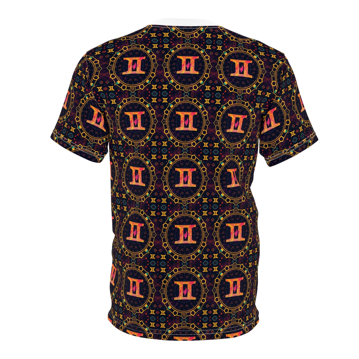 Unisex Cut & Sew T-Shirt, AOP, Gemini, Zodiac, Pattern