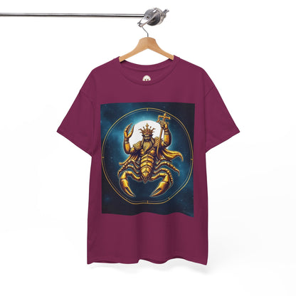 Unisex Heavy Cotton T-Shirt, Moon, Scorpio Zodiac Design