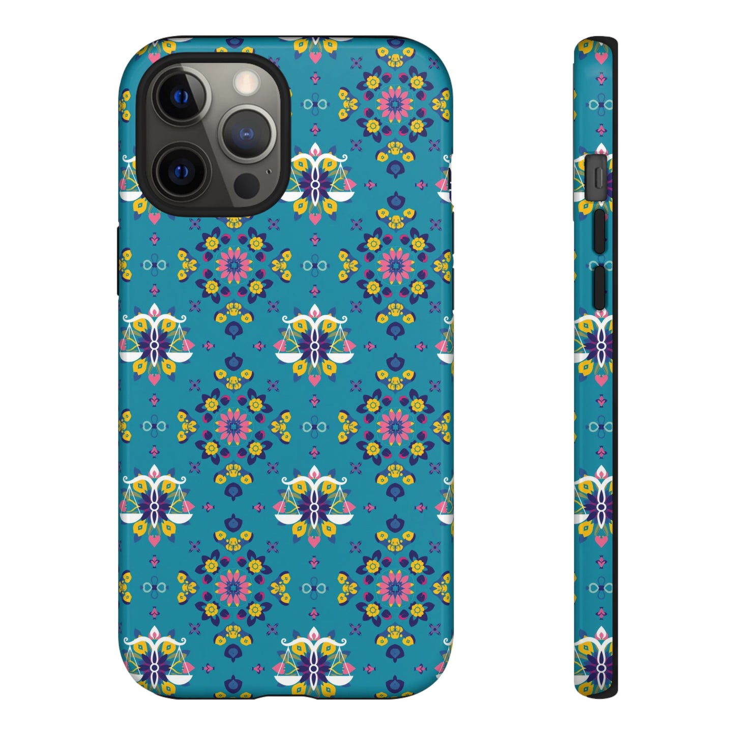 Tough Cases, Libra, Zodiac v2, Flower Pattern