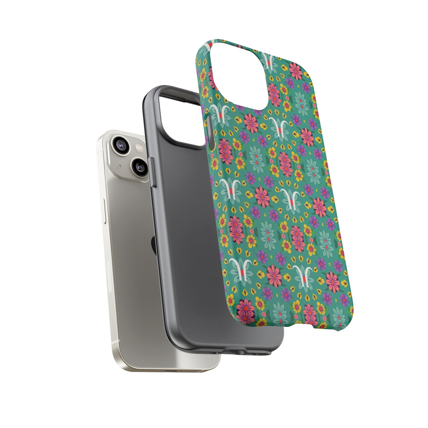 Tough Cases, Aquarius, Zodiac v4, Flower Pattern