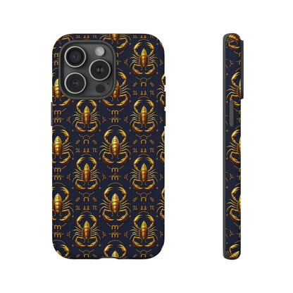 Tough Cases, Scorpio, Zodiac, Metal Pattern